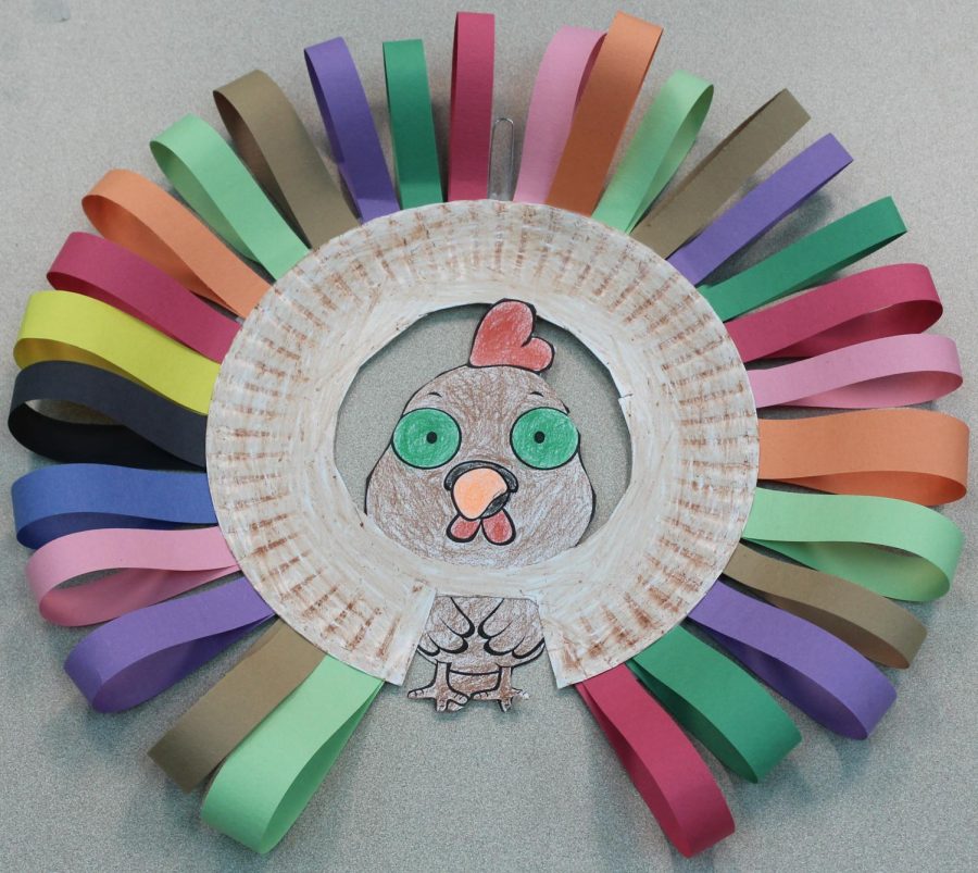 A Thanksgiving art project done by the Life Skills class here at West.