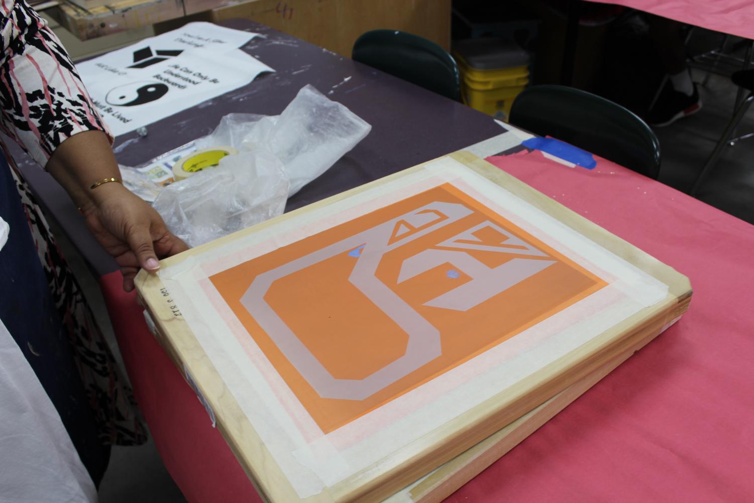 Mrs. Vaught's First Period Screen Printing Project
