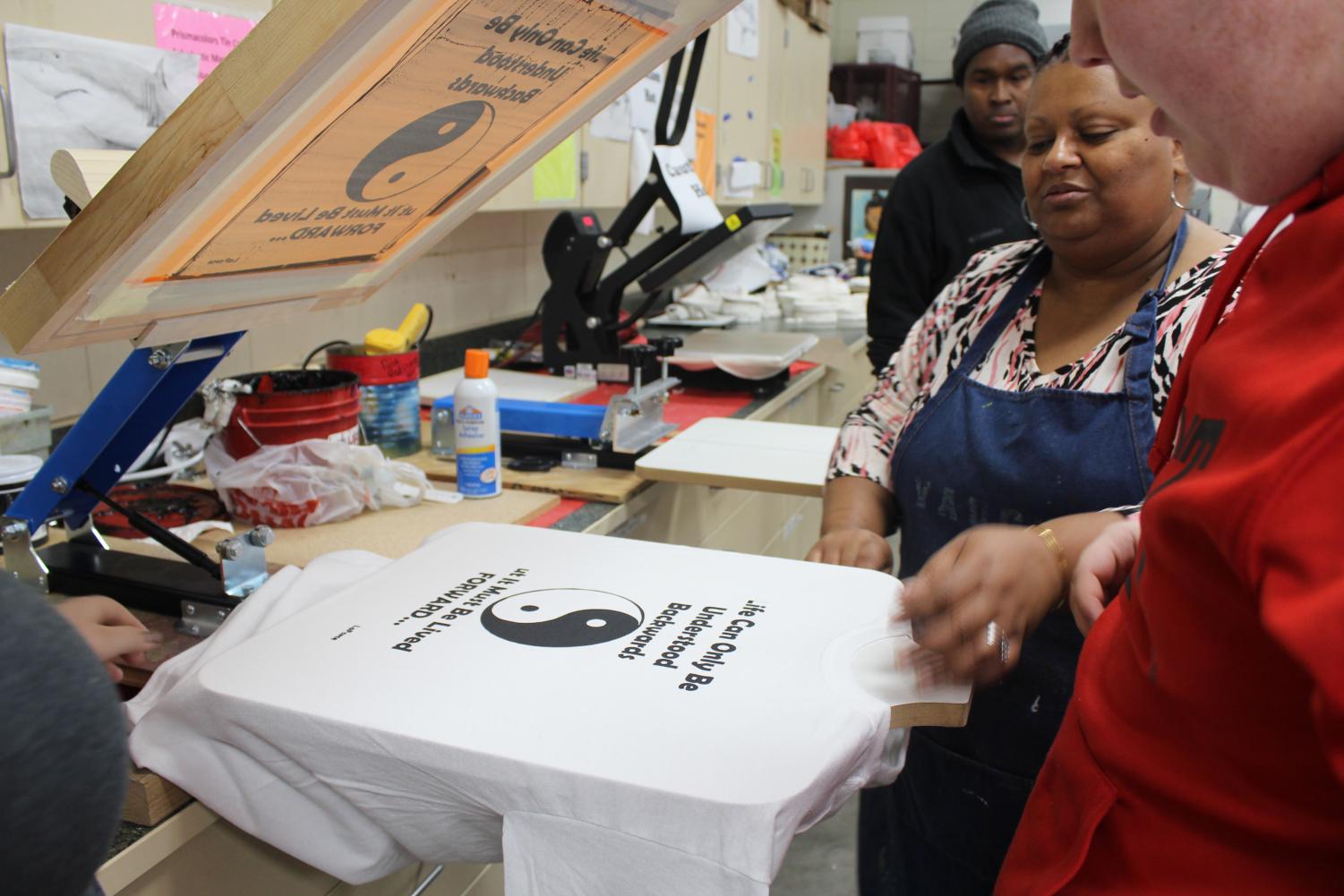 Mrs. Vaught's First Period Screen Printing Project
