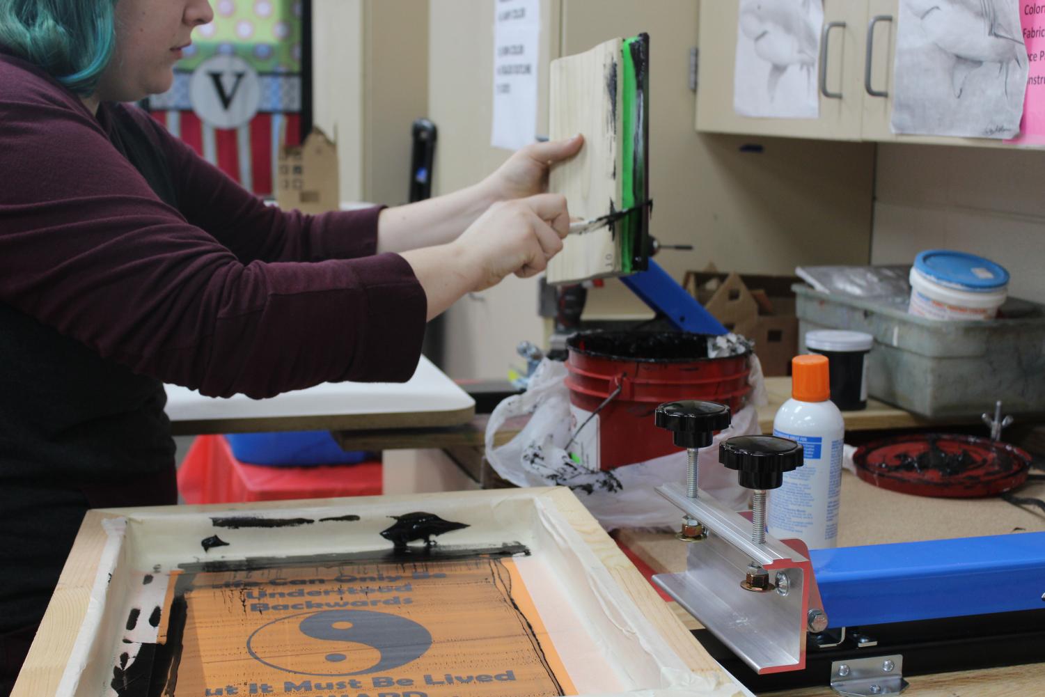 Mrs. Vaught's First Period Screen Printing Project