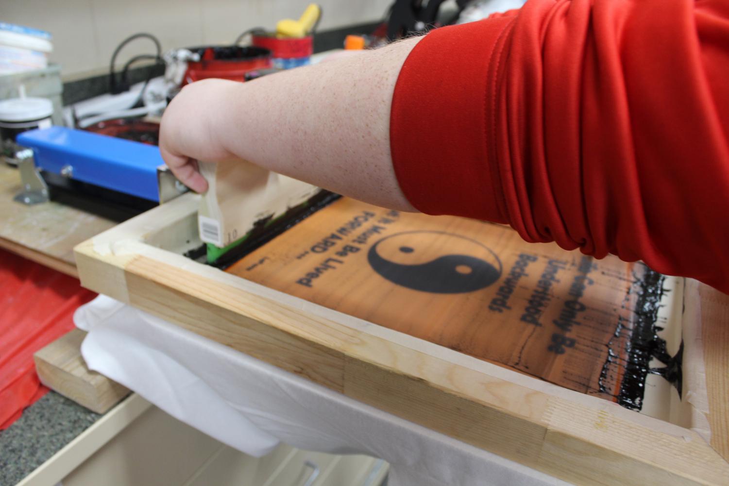 Mrs. Vaught's First Period Screen Printing Project