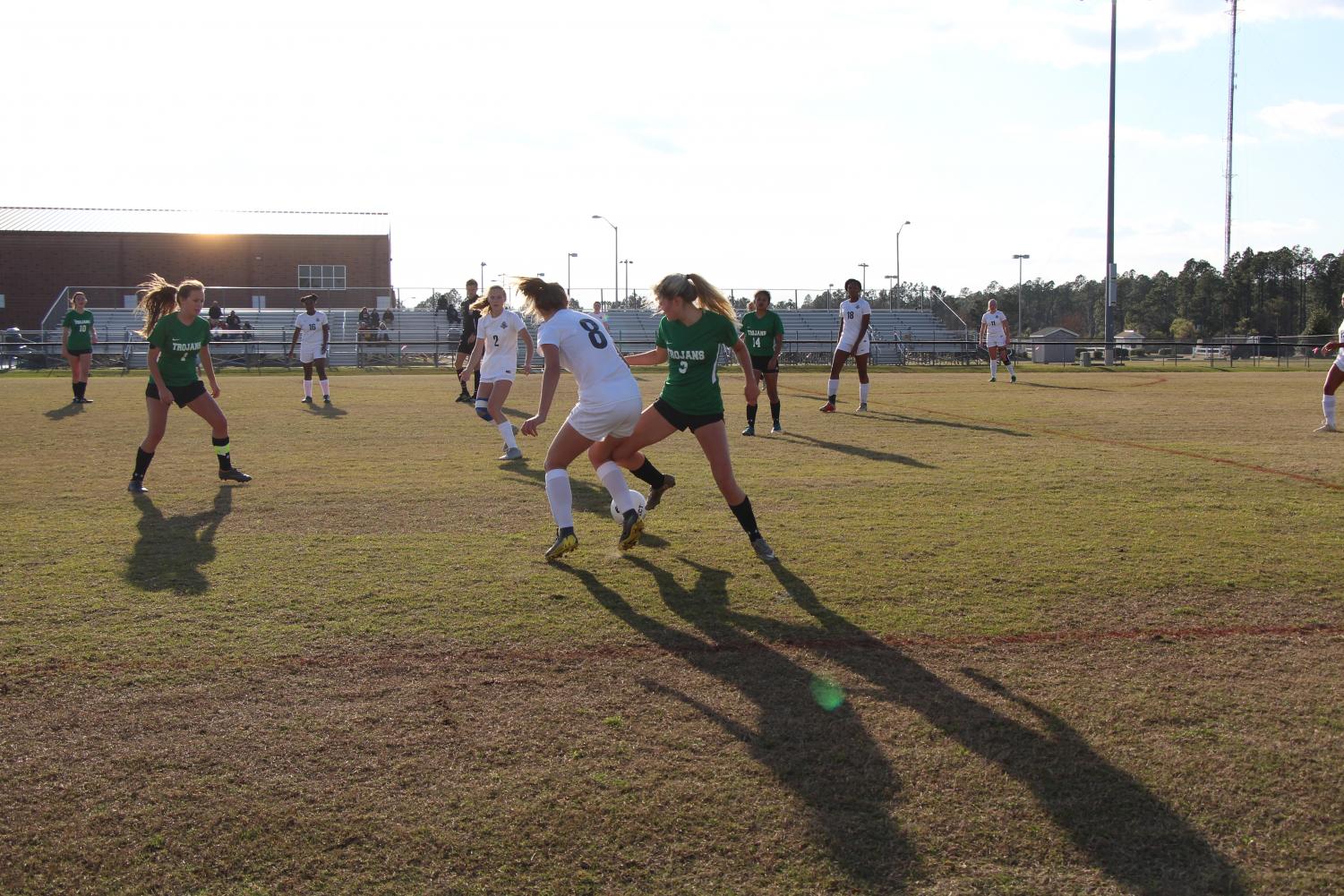 The Lady Trojans Defeat the North Scorpions