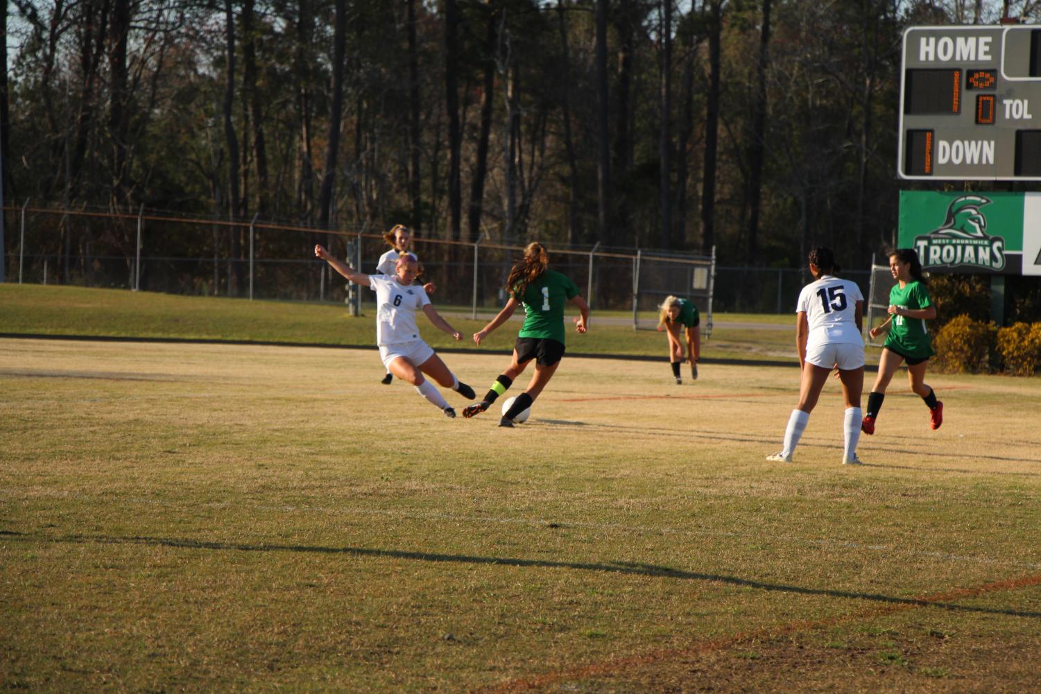 The Lady Trojans Defeat the North Scorpions