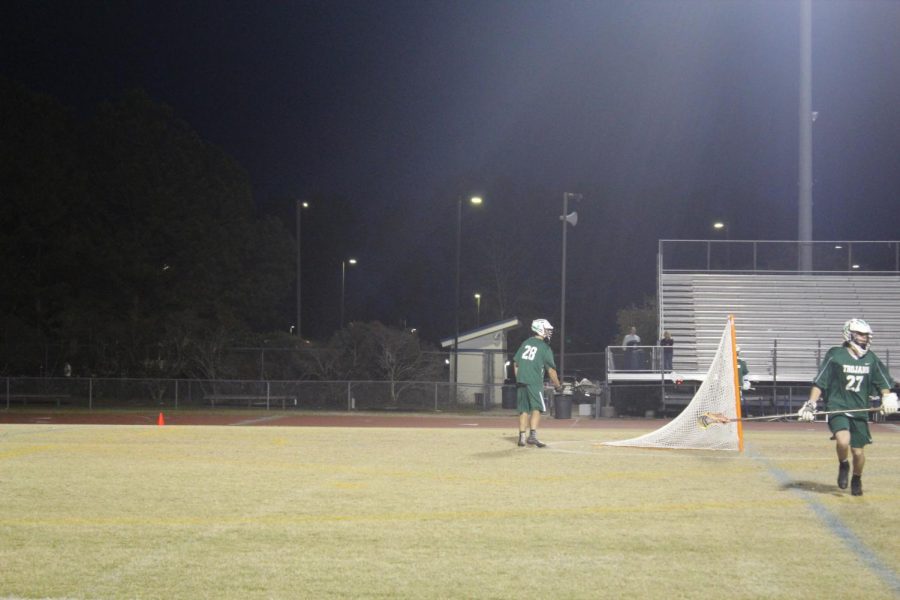 Junior goalkeeper, Will Pickard prepares to clear the ball up the field after a save.