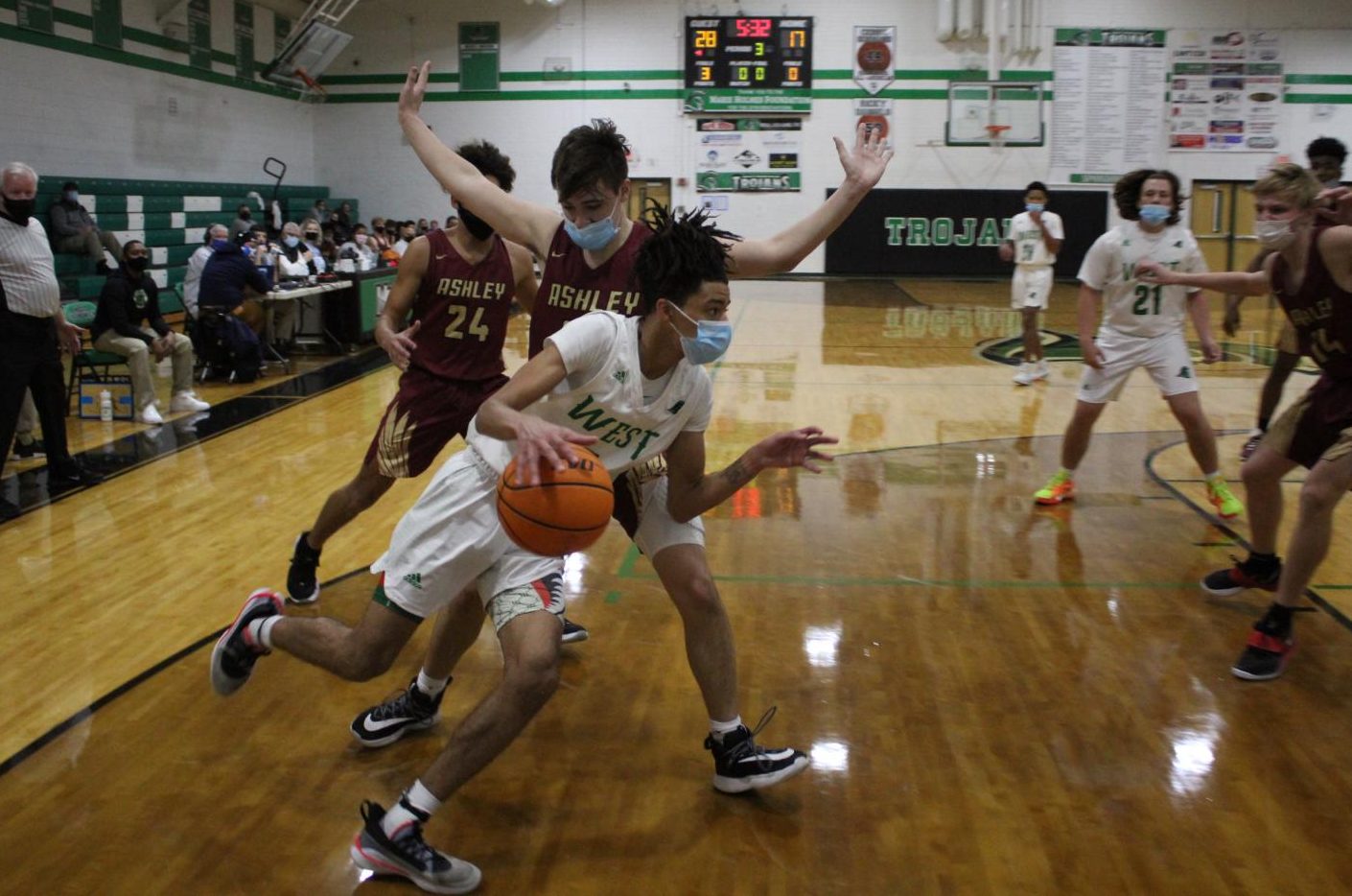 Men's Basketball Game Against Ashley High School