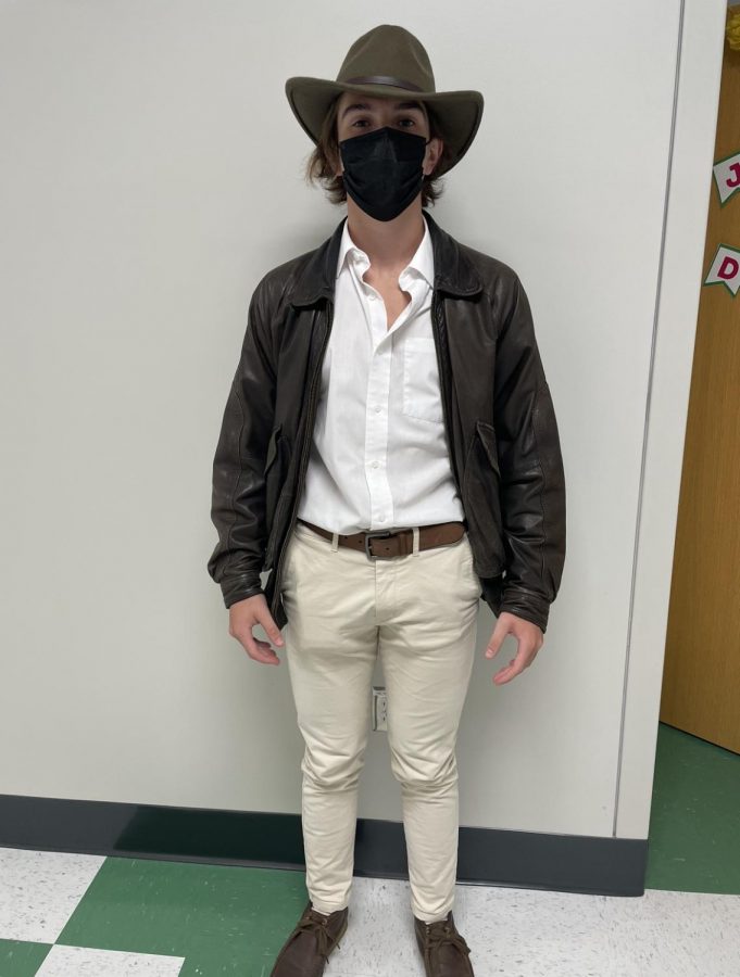 Darren Wood dresses up as Indiana Jones