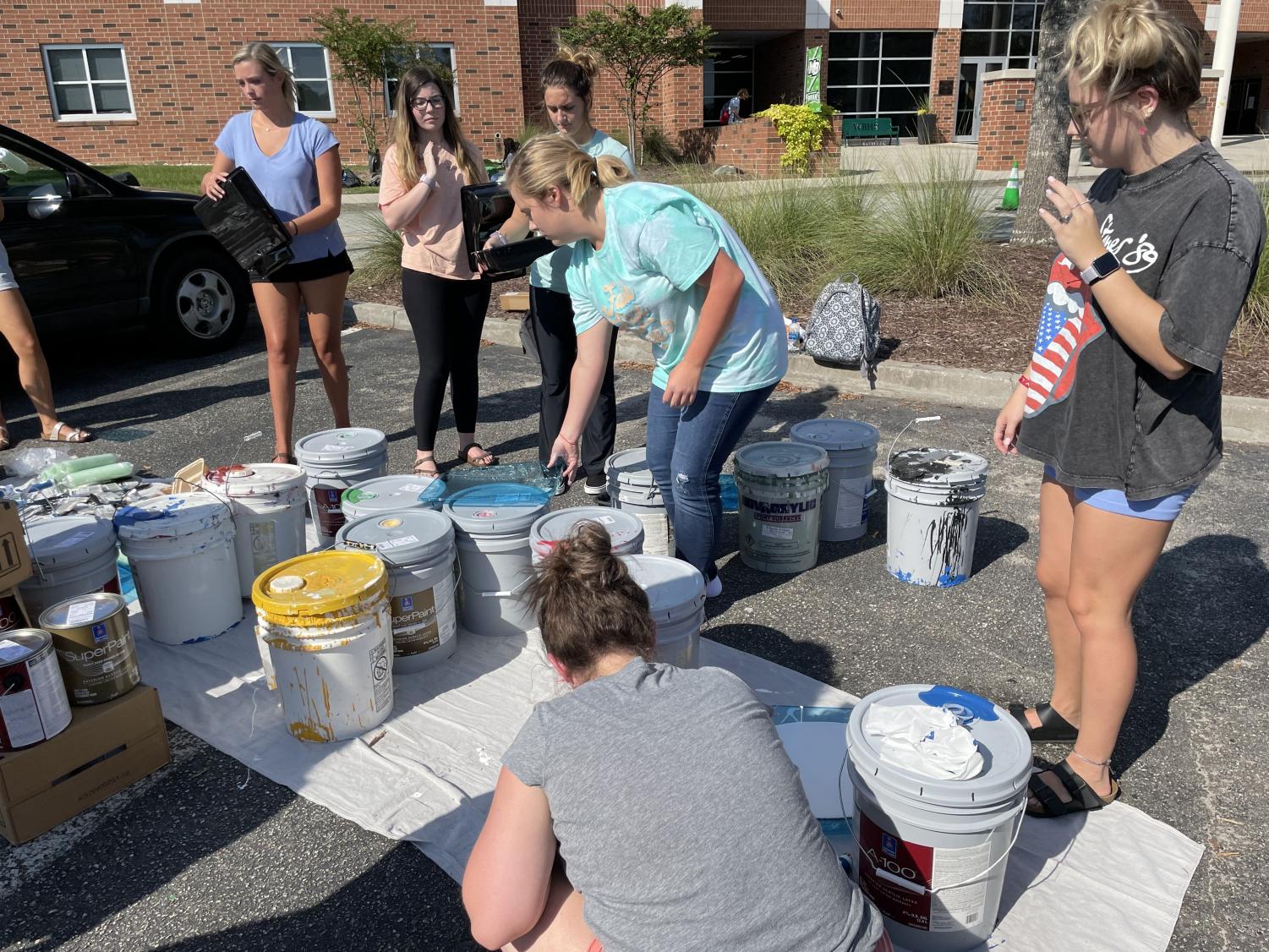 SGA Senior Parking Spot & Rock Painting