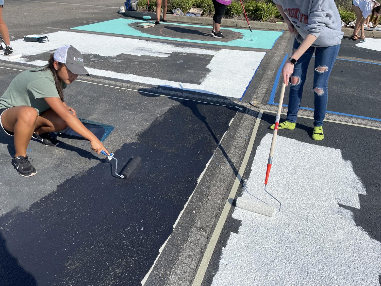 SGA Senior Parking Spot & Rock Painting