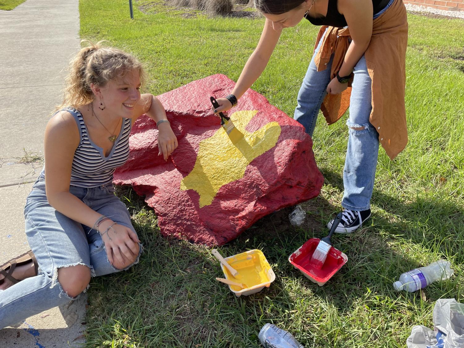 SGA Senior Parking Spot & Rock Painting