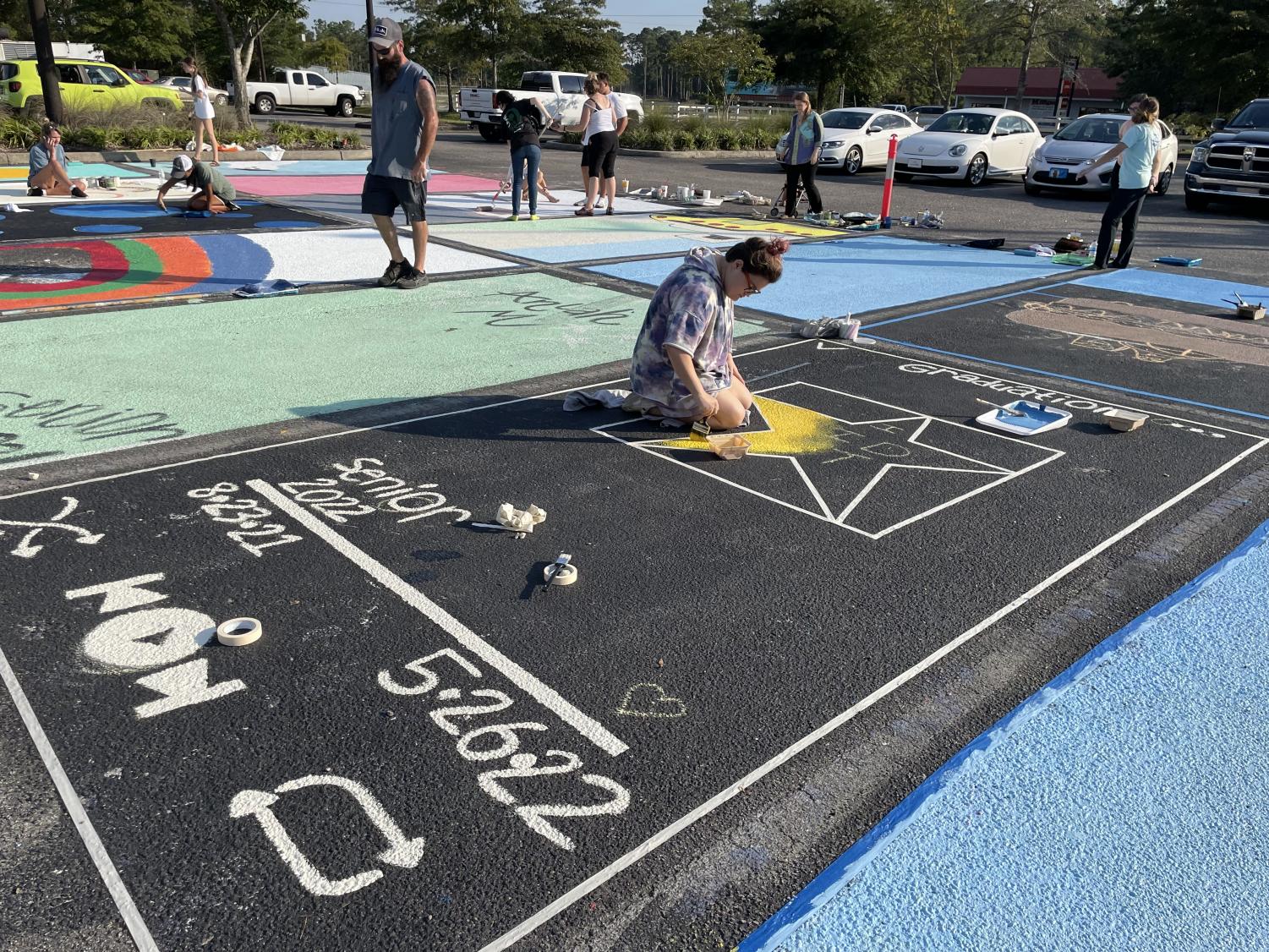 SGA Senior Parking Spot & Rock Painting