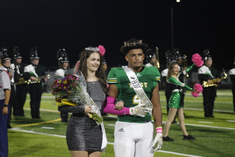 Mikal Simpson and Elsie Erwin homecoming Prince and Princess