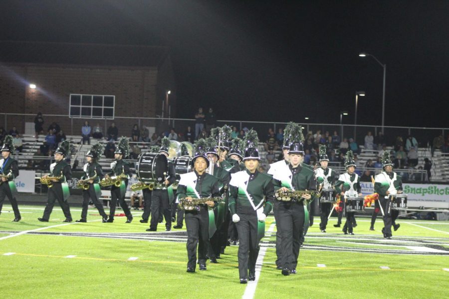 West Brunswick band during half time
