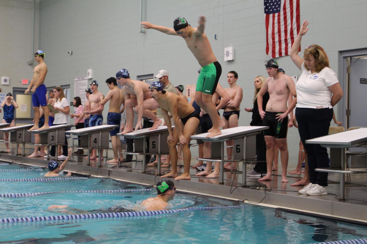Diving into a December Swim Meet