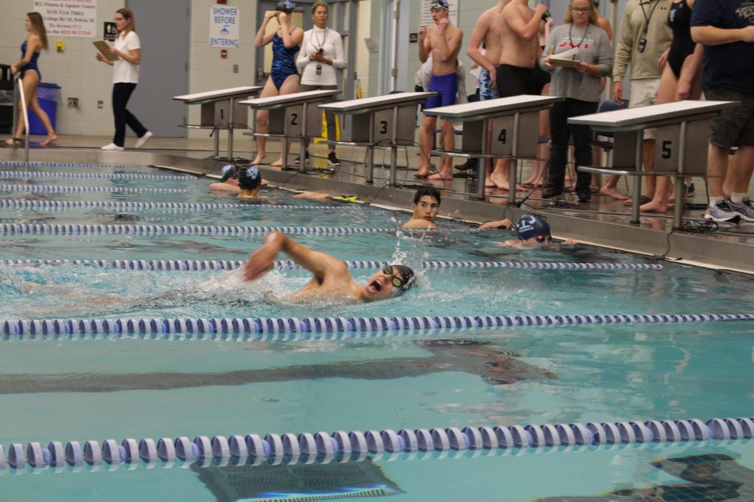 Diving into a December Swim Meet
