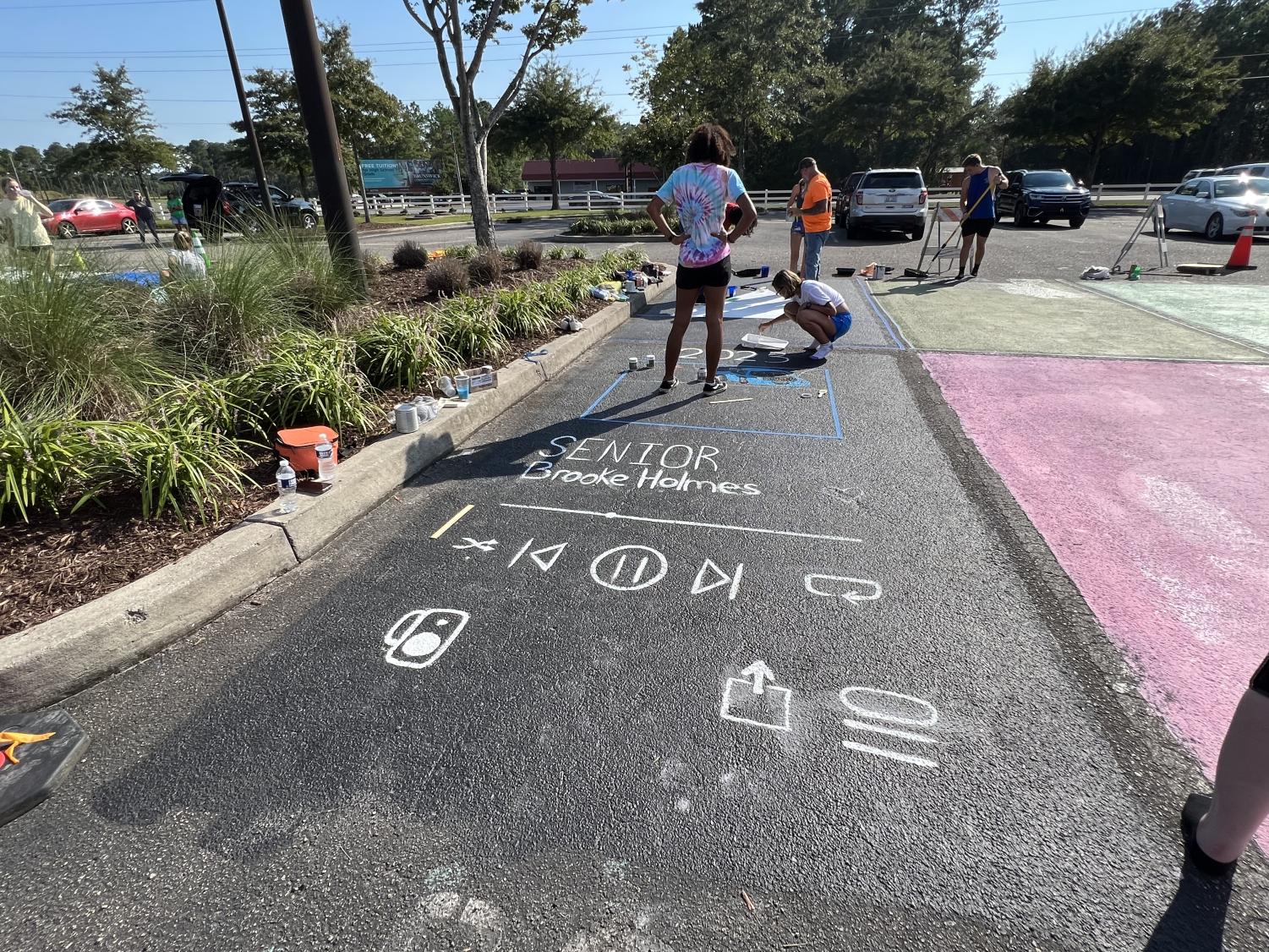 SGA Annual Senior Parking Spot and Rock Painting