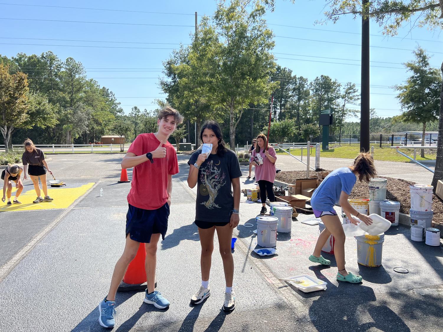 SGA Annual Senior Parking Spot and Rock Painting