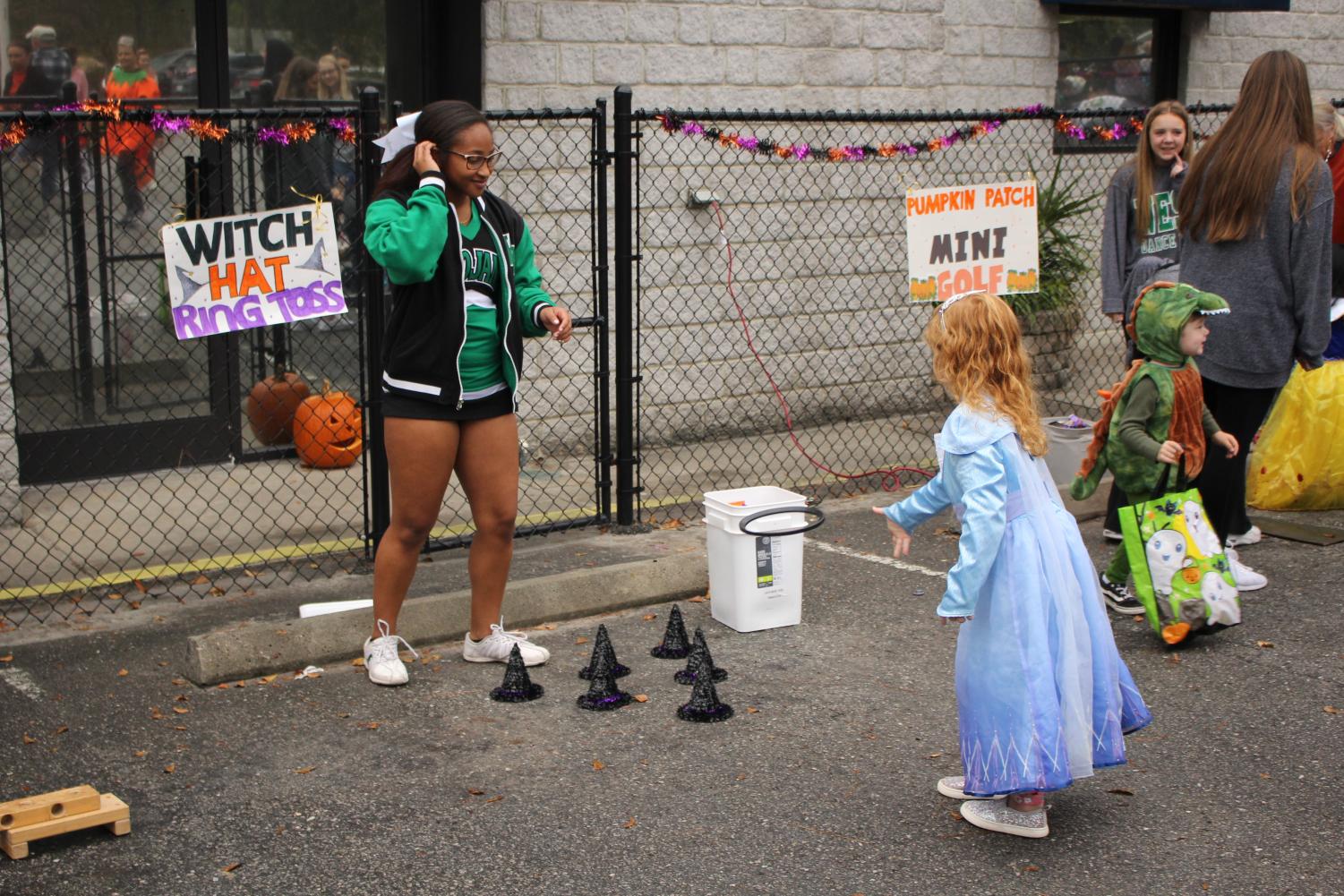 Trojan Athletes Volunteer at the For Kids Only Fall Festival
