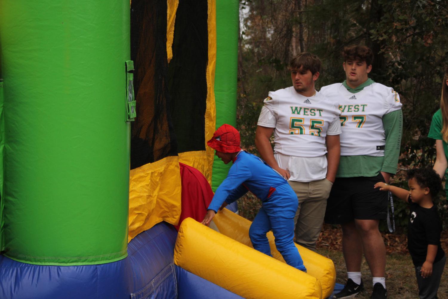 Trojan Athletes Volunteer at the For Kids Only Fall Festival