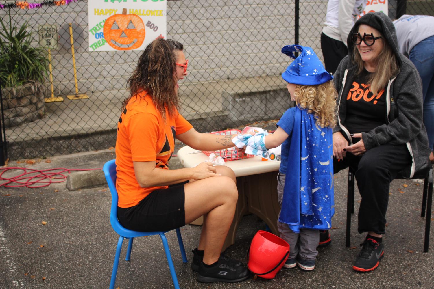 Trojan Athletes Volunteer at the For Kids Only Fall Festival