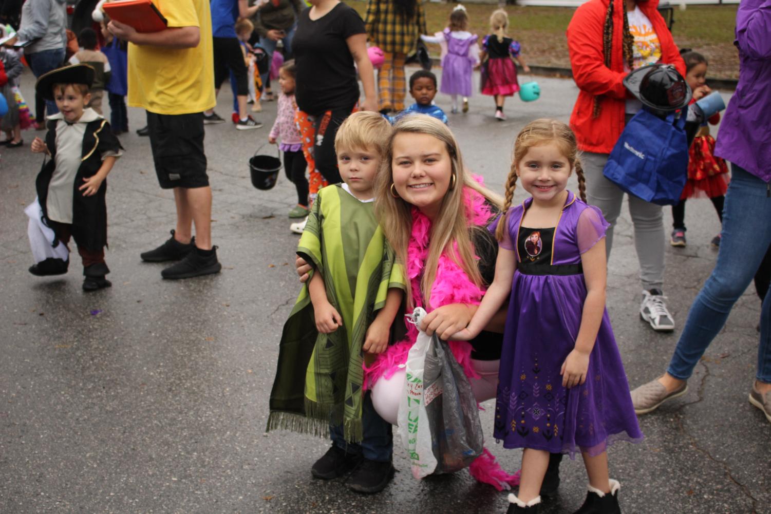 Trojan Athletes Volunteer at the For Kids Only Fall Festival