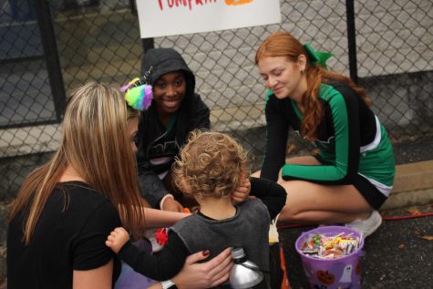 Trojan Athletes Volunteer at the For Kids Only Fall Festival