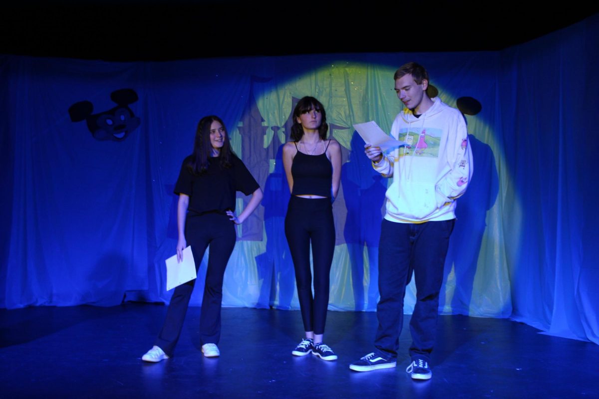 Eden Meyer, Alexis Mullins, and Robert Walling perform When I see an Elephant Fly 