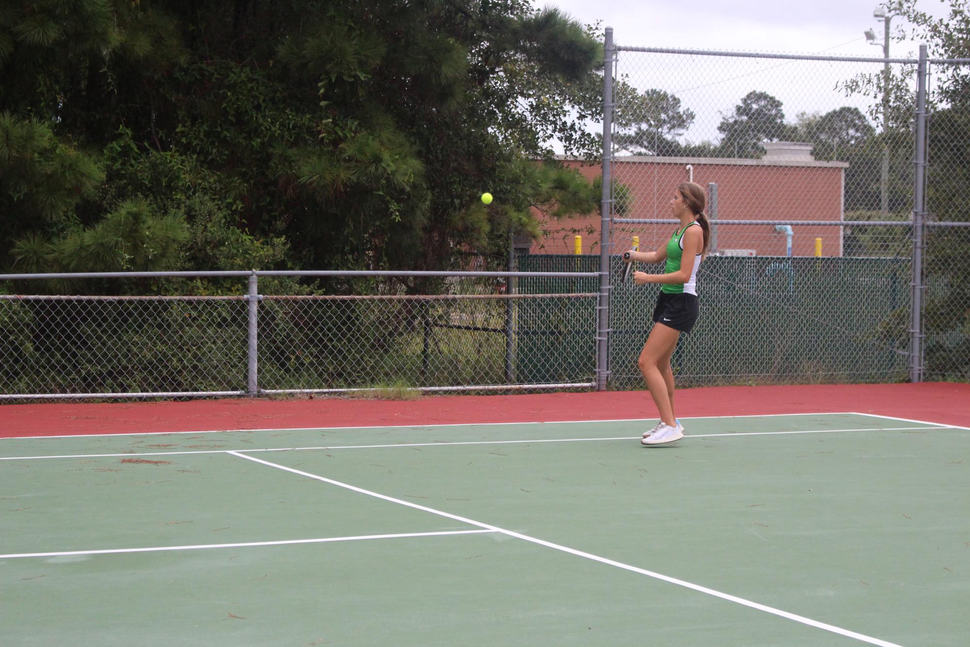 9/26 Women's Tennis Match Against Topsail