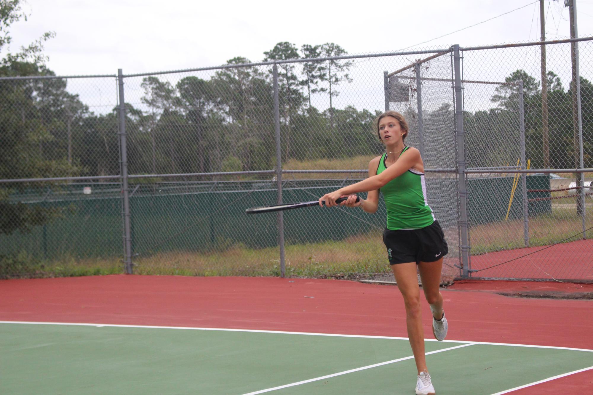 9/26 Women's Tennis Match Against Topsail