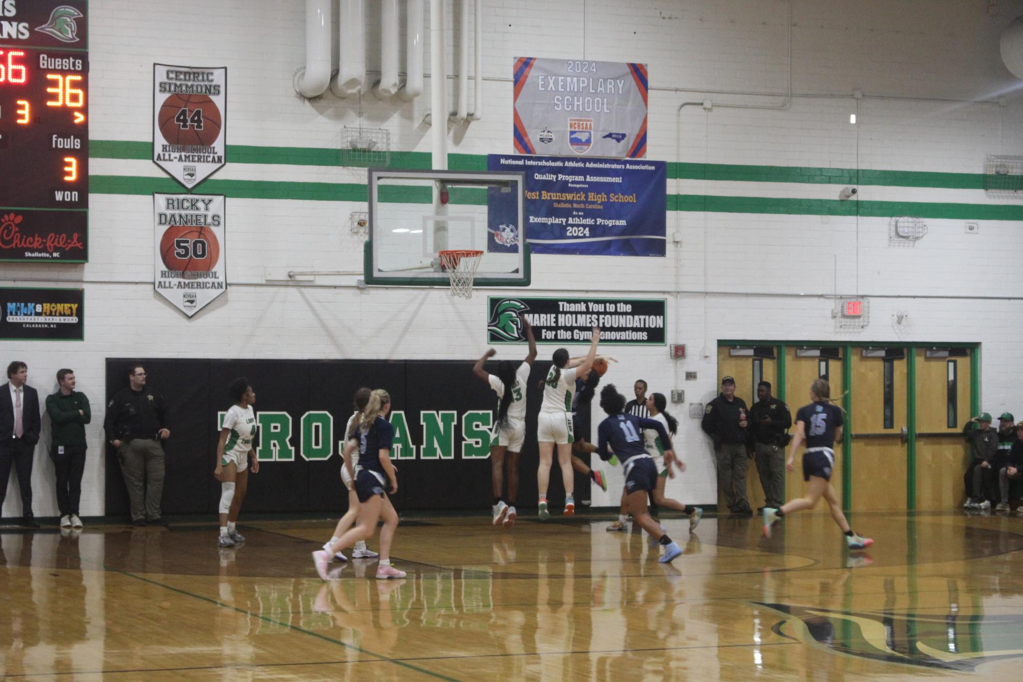 2/16 West vs South Brunswick Varsity Women's Basketball Senior Night
