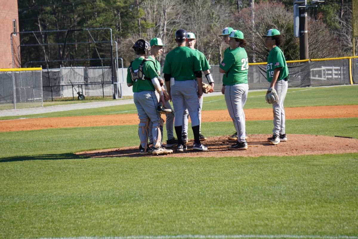 Timeout on the mound.