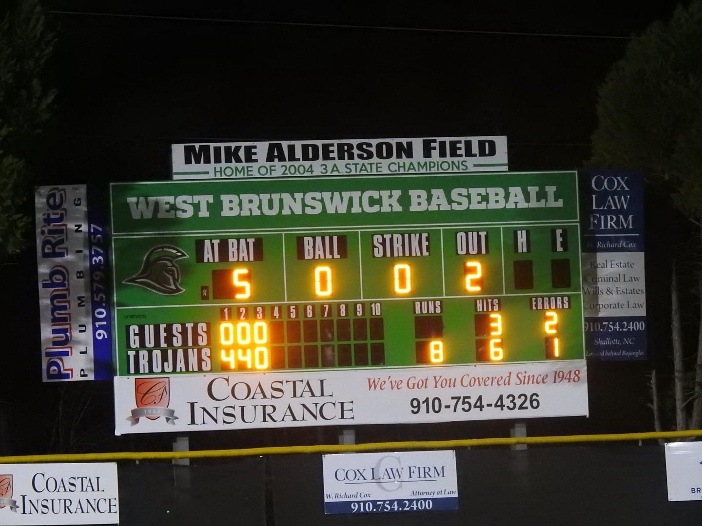3/7 Varsity Men's Baseball Vs. Clinton