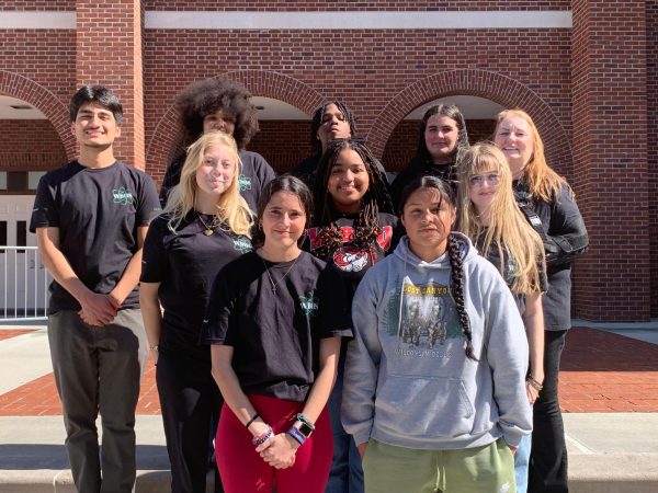 Team photo of Science Olympiad team after competing.