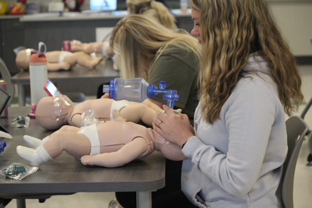 Look Alive, CPR training in Health Science II