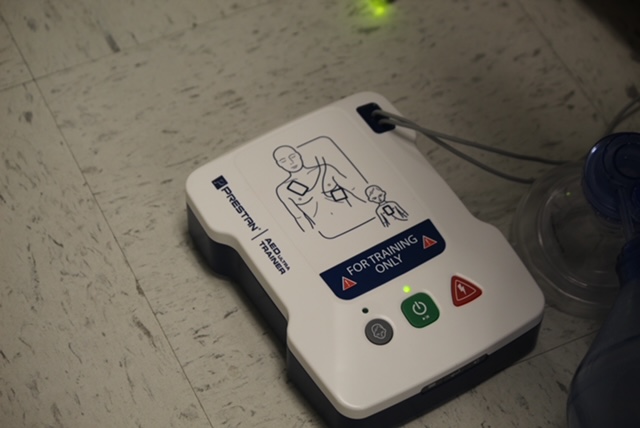 AED kit used for course 