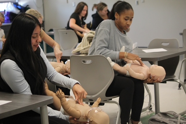 look alive, CPR training in Health Science II