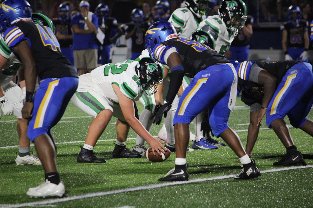 Trojans setting up a play for their third down.
