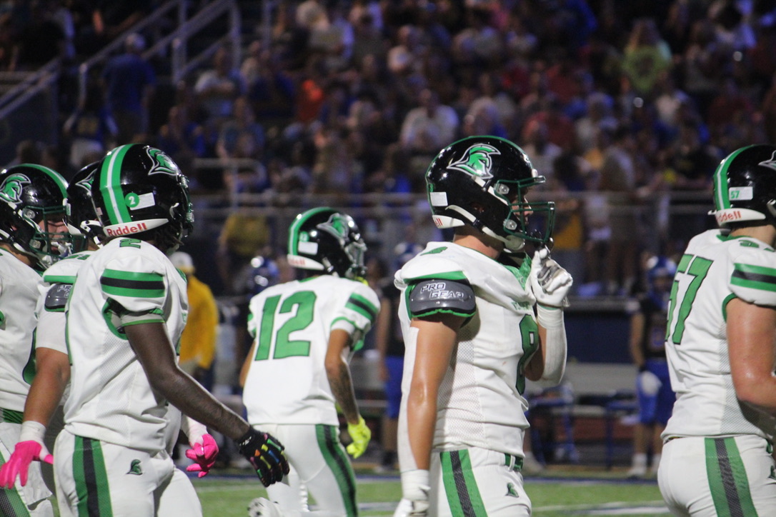 Trojans score a touchdown in the beginning of the third quarter.