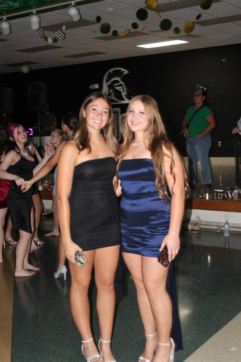 Sophmore Rylee Trenovich and Junior Gabby DiGenaro posing for their picture.