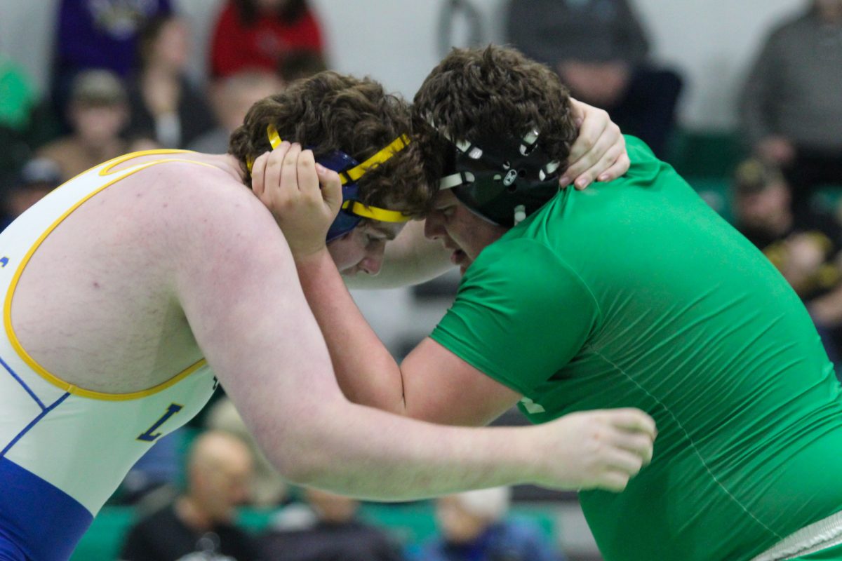 Garrison Abbott wraps up with a win for the teams last match of the night. 